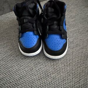 Kids Blue and Black Sneakers